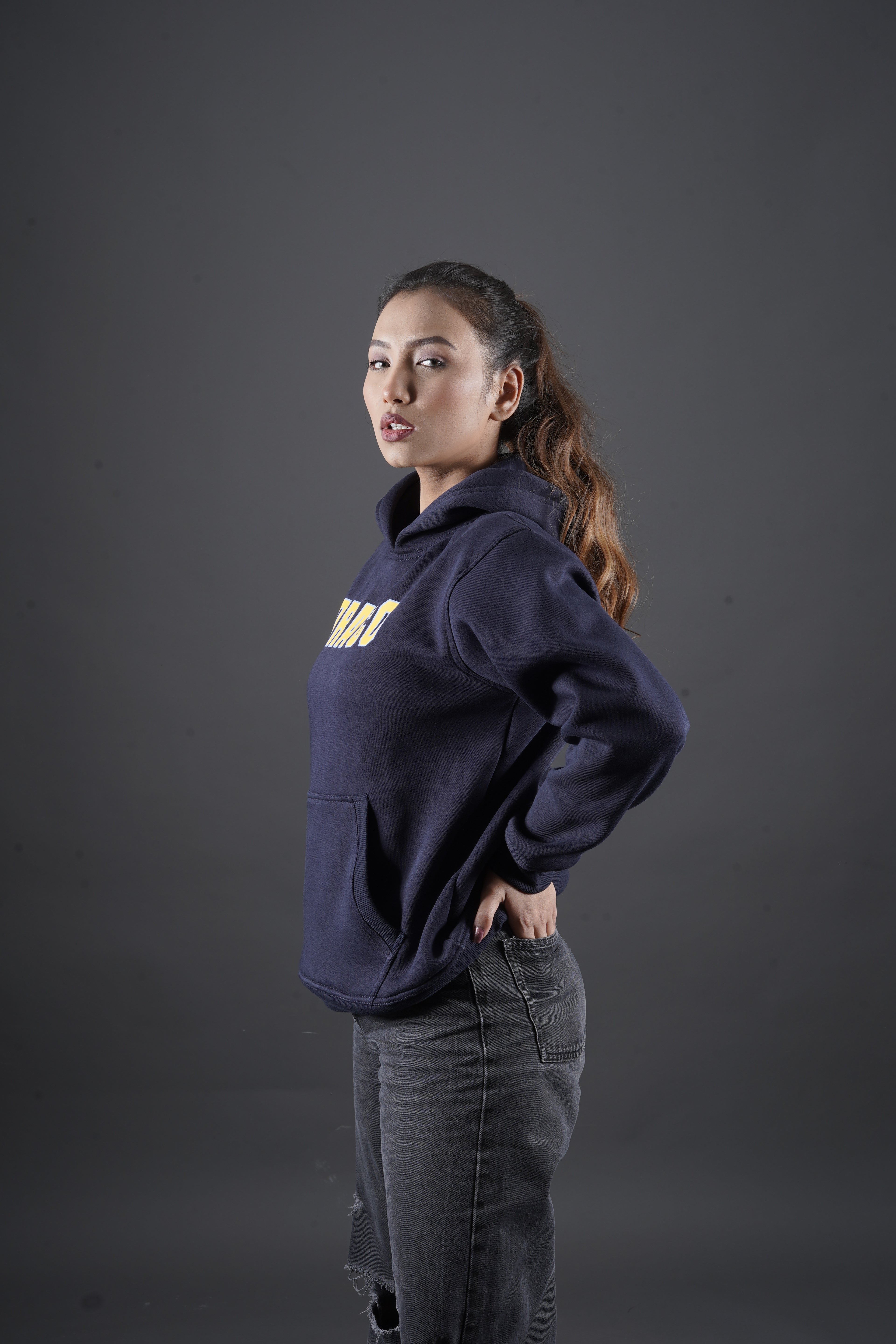 Draco Classic Streetwear Hoodie – Navy Edition