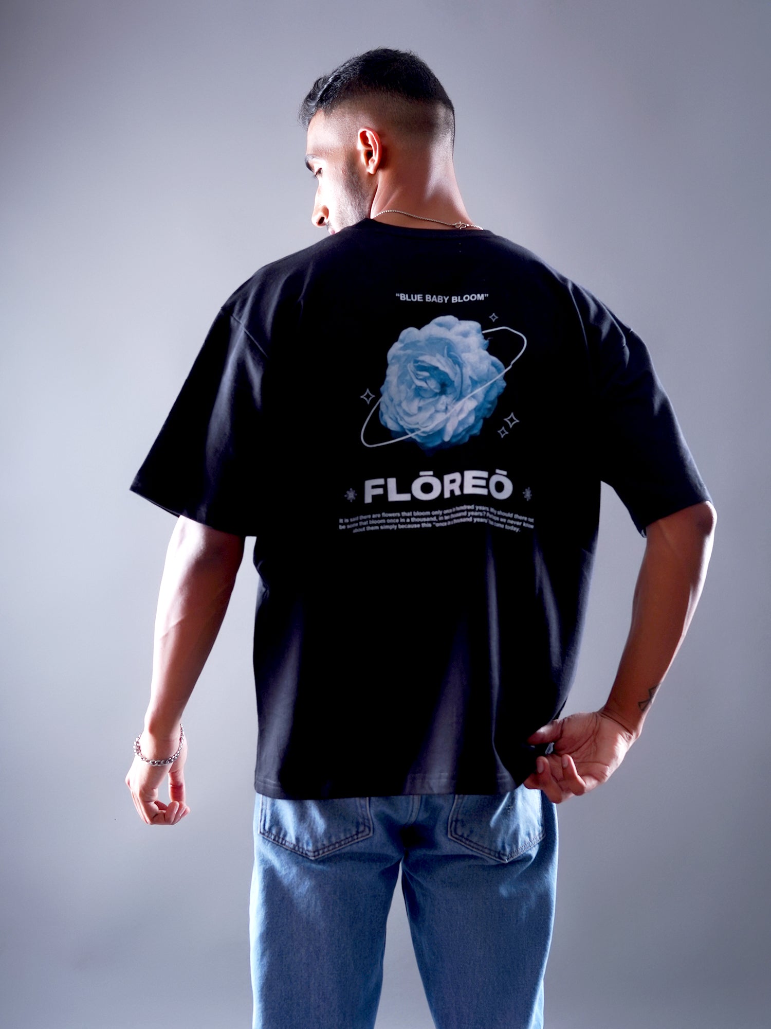Blue Bloom Streetwear Tee