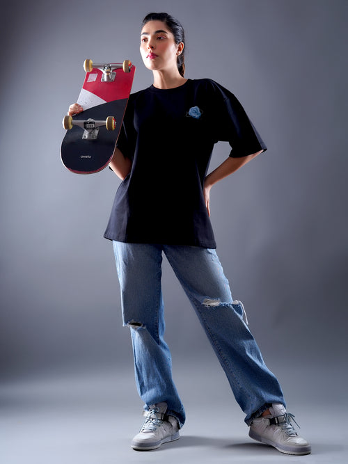 Blue Bloom Streetwear Tee