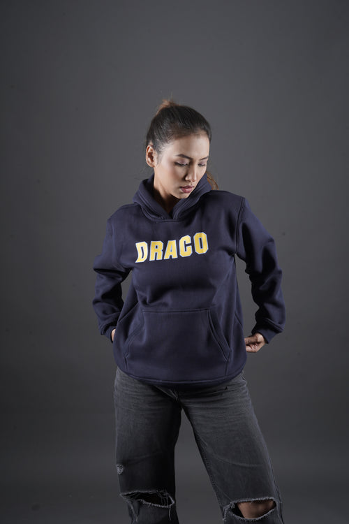 Draco Classic Streetwear Hoodie – Navy Edition