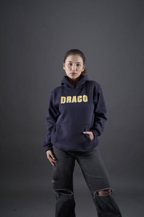 Draco Classic Streetwear Hoodie – Navy Edition
